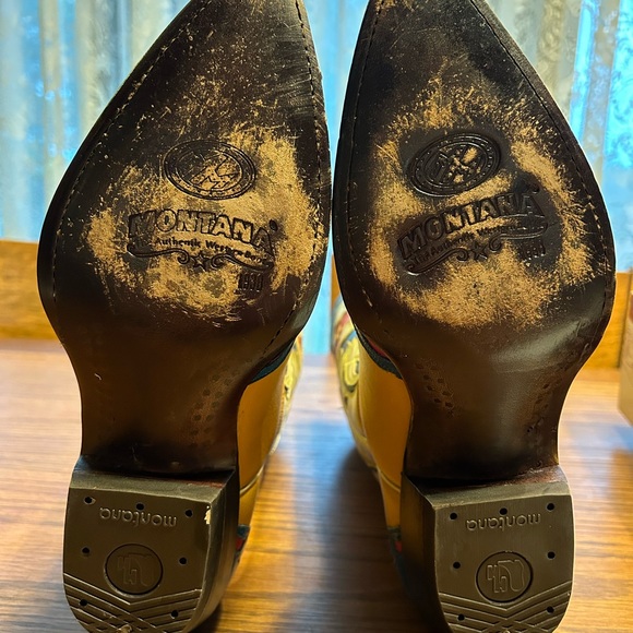 Bluebird Cowboy Boots Montana New Old Stock Gene Autry Centennial Women 7.5 - Picture 8 of 13